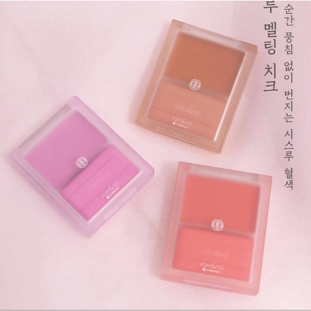 [HANBOK PROJECT] Má Hồng Dạng Kem Mềm Mịn, Lâu Trôi Romand See-Through Melting Cheek 3.5g