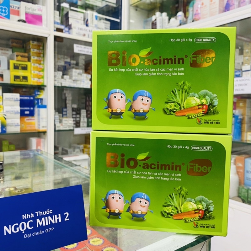 ✅ [Chính Hãng] Bio-acimin Fiber sự kết hợp của chất xơ hoà tan và các men vi sinh giúp làm giảm tình trạng táo bón
