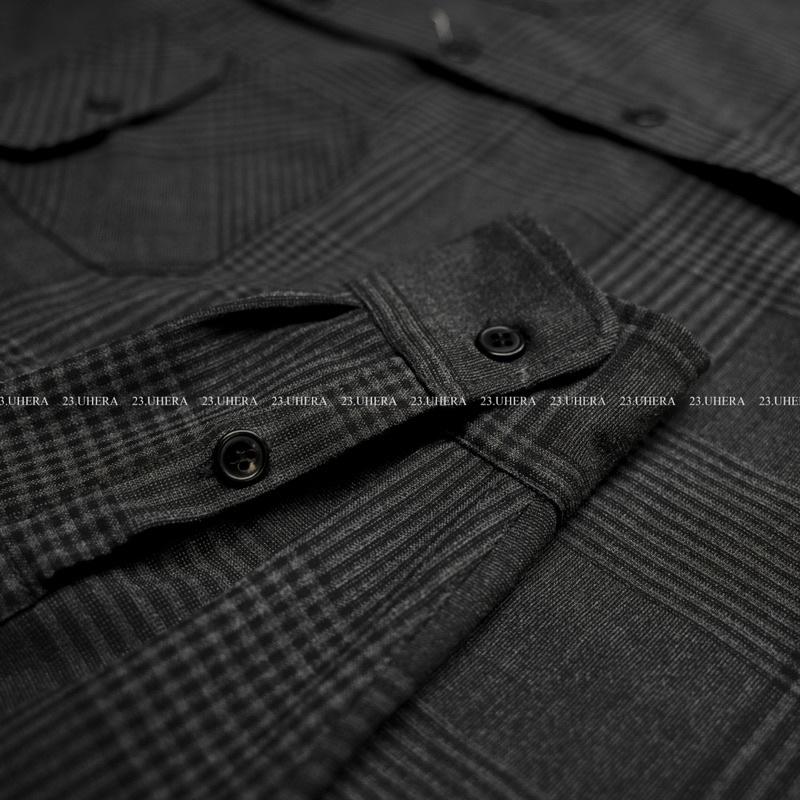Áo sơ mi kẻ nam 23 Uhera Dark Glen
