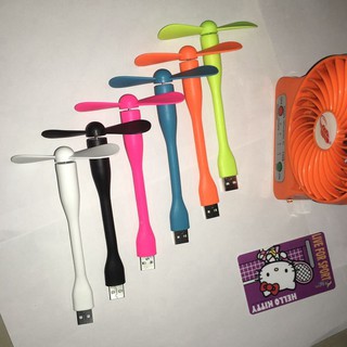 combo 01 quạt usb 2 cánh và 01 đèn led usb siêu sáng