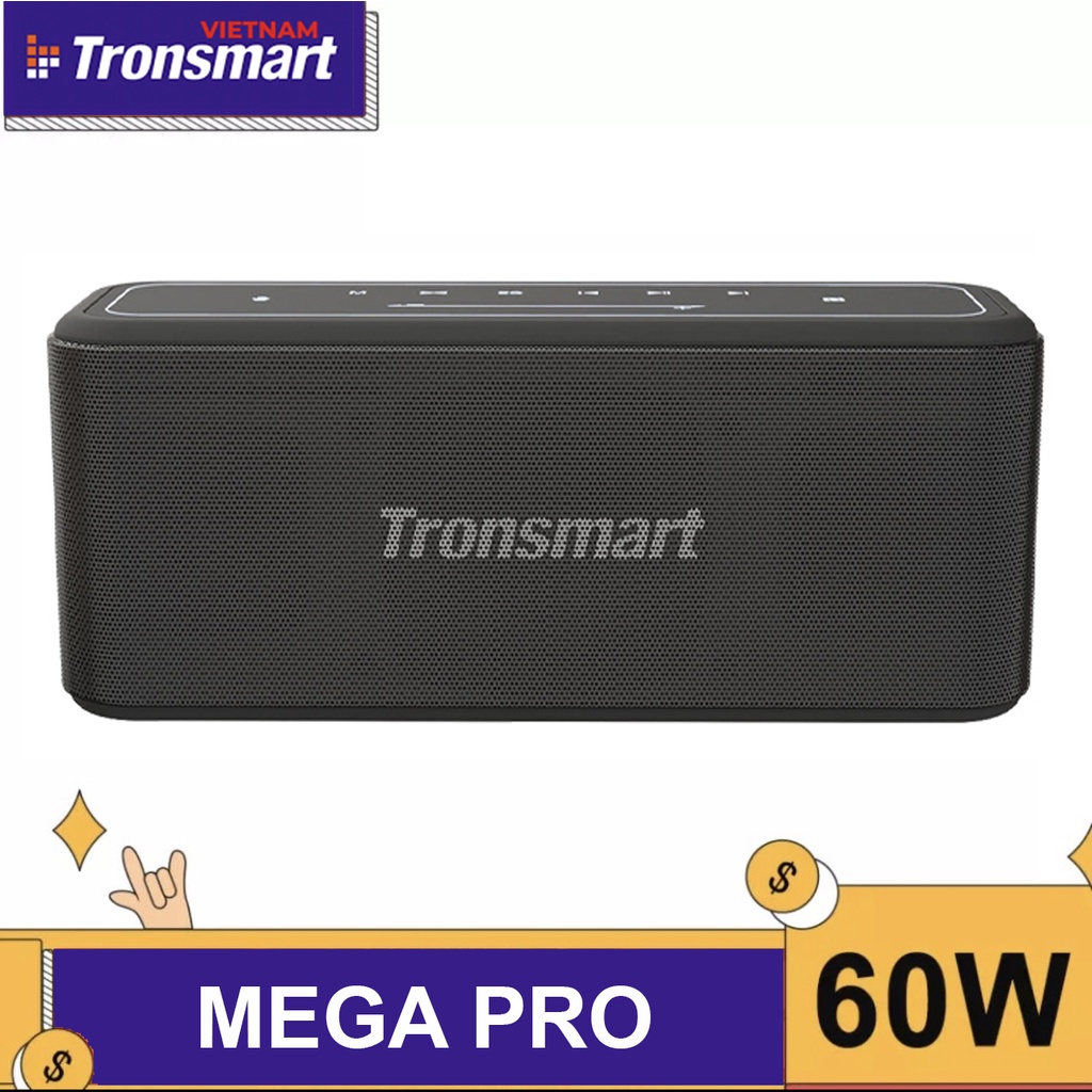 Loa Bluetooth Tronsmart Mega Pro 60w,Hỗ Trợ TWS và NFC Ghép Đôi 2 Loa
