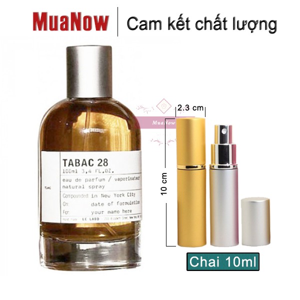 [Siêu hiếm] Mẫu thử 5ml/10ml nước hoa Le Labo Tabac 28 Miami | Thế Giới Skin Care