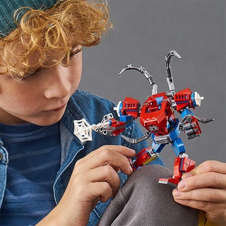 Bộ đồ chơi lắp ráp xếp hình người nhện Marvel mặc giáp 152 mảnh 76146