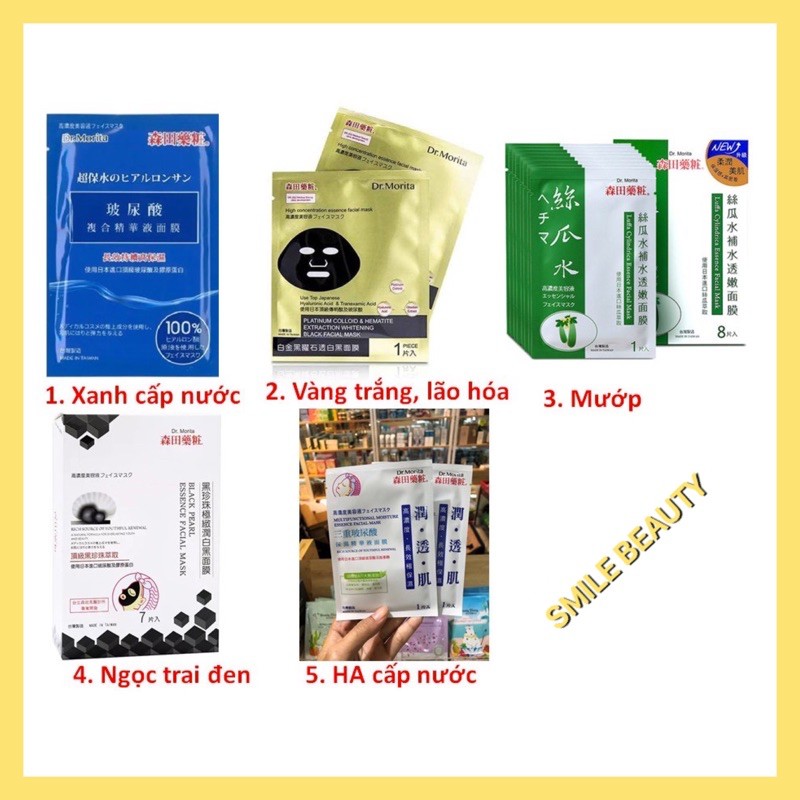 [MIẾNG LẺ] Mặt nạ dr.morita các loại (SĂN SALE TAIWAN) | Thế Giới Skin Care
