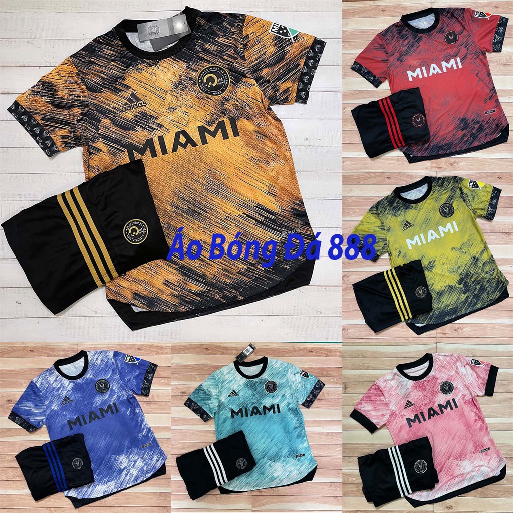 Áo Bóng Đá, Áo Đá Banh CLB Miami - Chuẩn Mẫu Thi Đấu - Vải Polyester Gai Thái