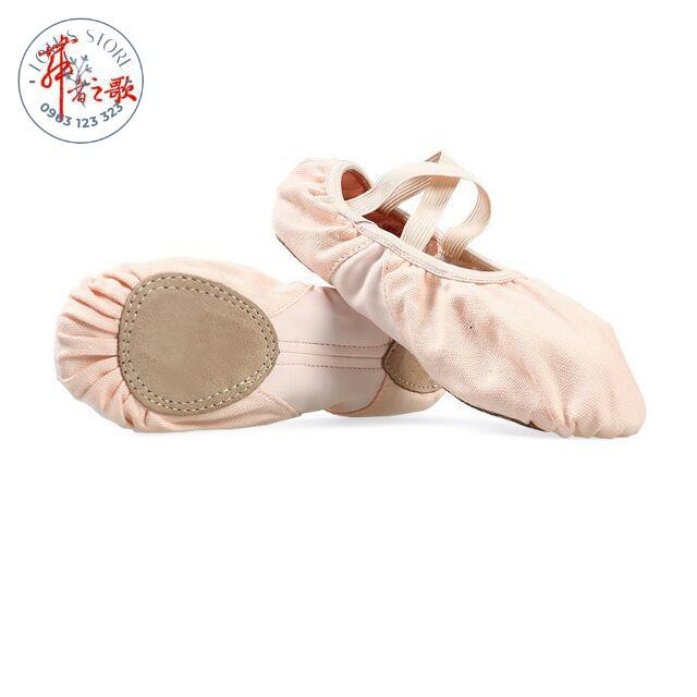 (có sẵn) Giày múa ballet 2 đế GM03 giày múa bale người lớn  - Tố Uyên Store