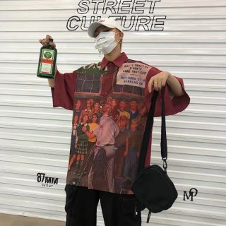 Áo sơ mi họa tiết cực chất unisex