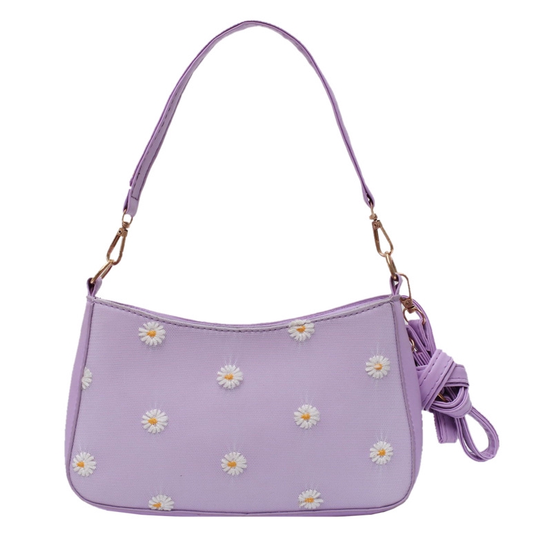 Túi đeo vai họa tiết hoa phong cách Hàn Quốc trẻ trung thời trang