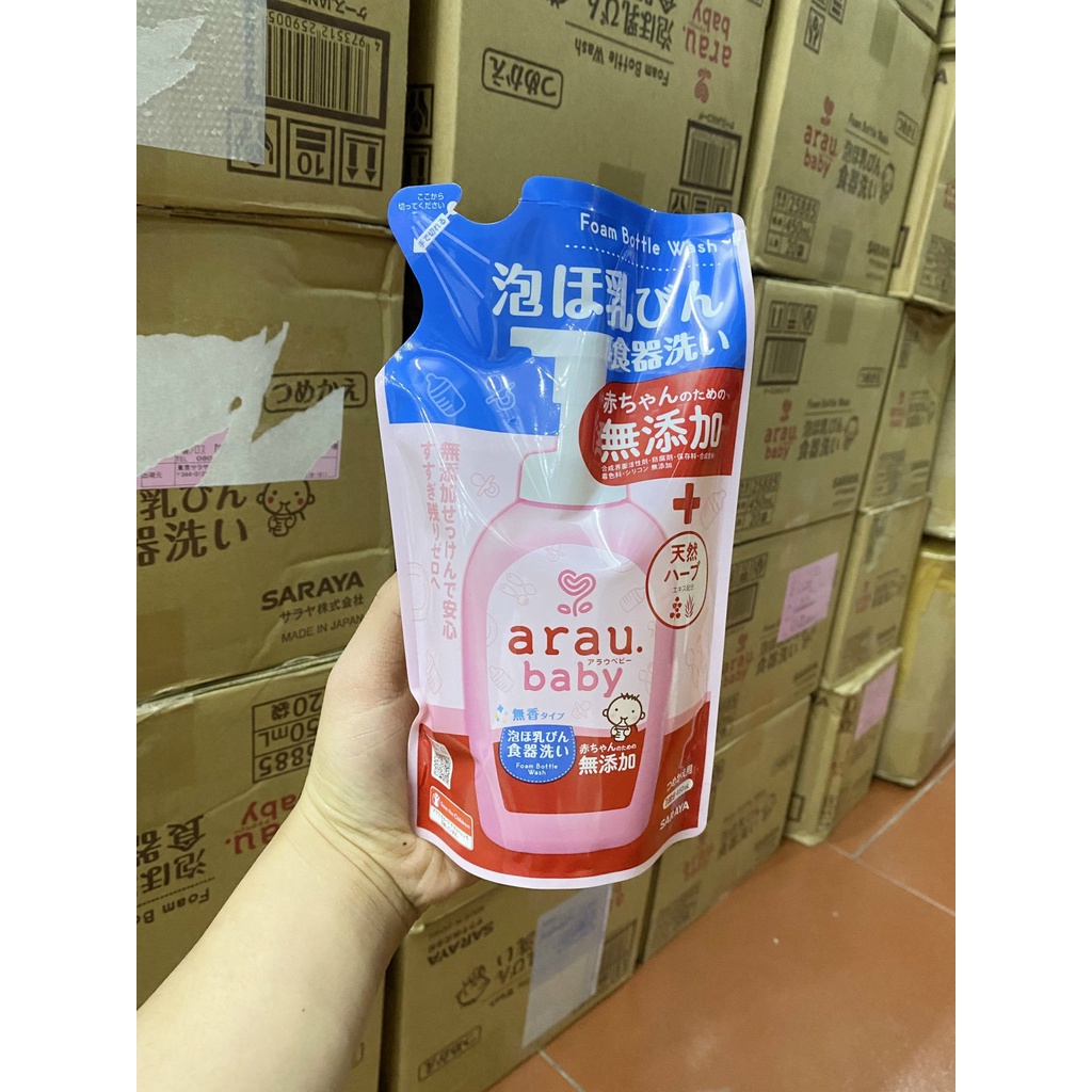 Nước rửa bình sữa Arau Baby Nhật Bản chính hãng