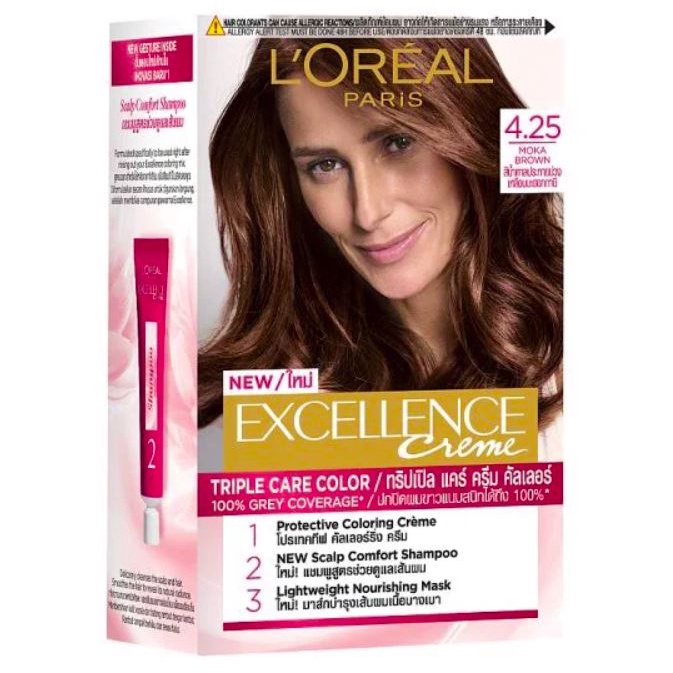 (Nhuộm LOREAL) Màu nhuộm dưỡng tóc phủ bạc LOreal Paris Excellence Crème 172ml