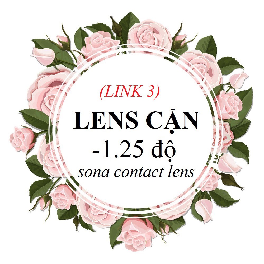 [link3] 20 Mẫu LENS CẬN 1.25 Độ + khay đựng (kính áp tròng Sona Hàn Quốc)