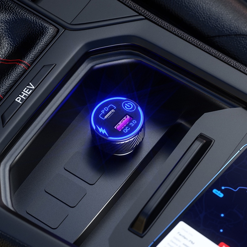 Tẩu Sạc Nhanh QC3 0 Cổng USB Kép C PD Chuyên Dụng Cho Xe Hơi