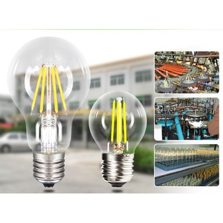 Bộ 2 bóng đèn LED dây tóc 8W siêu sáng (ánh sáng Trắng ấm)