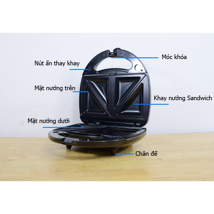 Máy nướng bánh mì Sandwich Tiross TS513