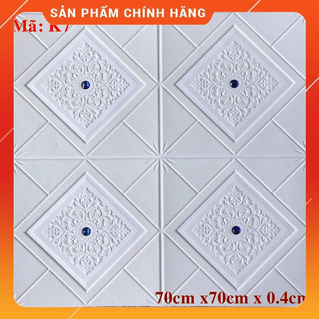 Combo 20 Tấm Xốp Dán Tường Giả Da Đính Đá Sang Trọng, Lịch Lãm