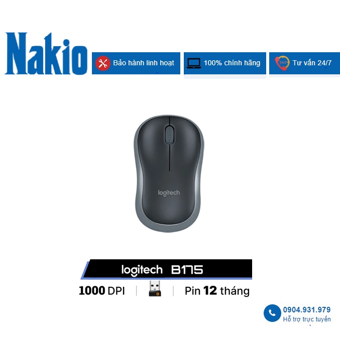 Chuột không dây Logitech B175