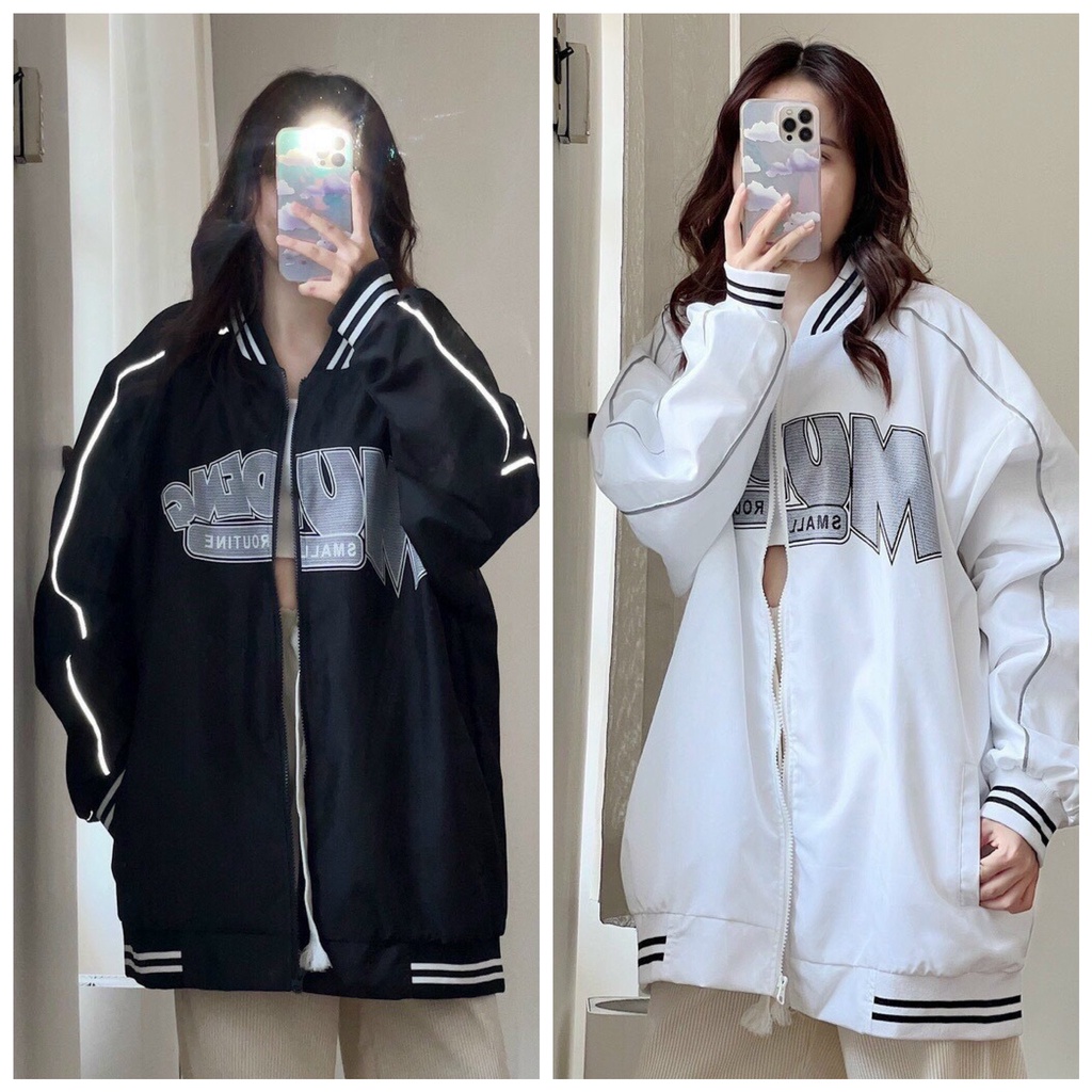 Áo Khoác Dù Kiểu Dáng Boober Form Rộng in MU DENG ( ảnh thật)