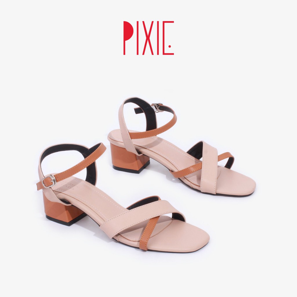 [Mã WABRPX55 giảm 12% đơn 99K] Giày Sandal Cao Gót 5cm Mix Nhiều Màu Pixie X742