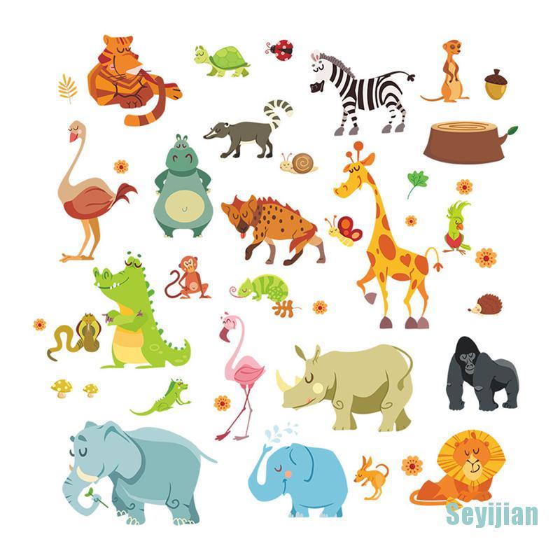 Sticker Dán Tường Hình Chú Khỉ Ngộ Nghĩnh Trang Trí Phòng Bé