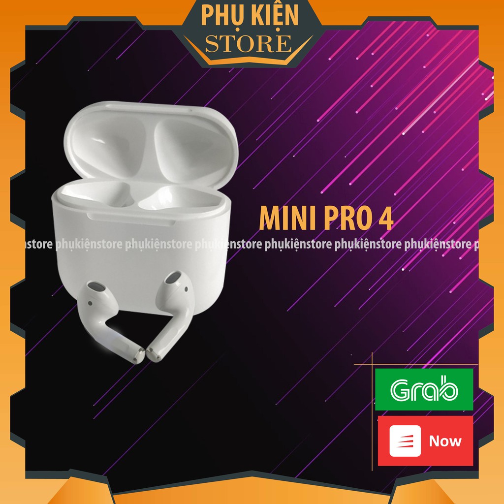 Tai Nghe Bluetooth Airpods 2 Mini Pro4 Cảm Biến Siêu Nhạy, Âm Thanh Tuyệt Đỉnh -Pk.vn