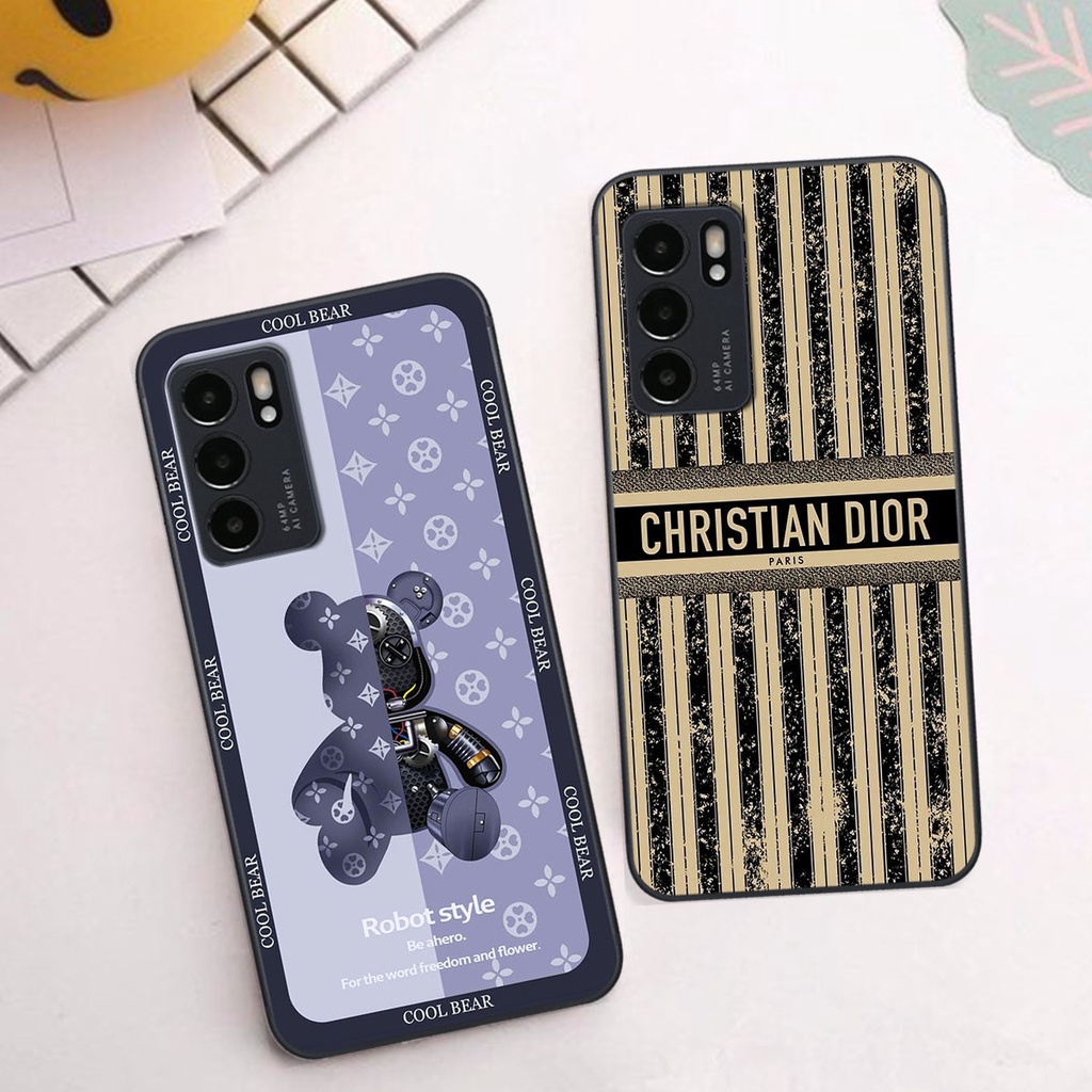 Ốp lưng Oppo Reno 6 5G gấu, thời trang, cao cấp - RẺ BỀN ĐẸP