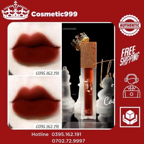 Son blackrouge, son black rouge ver 7 chính hãng a37 a34 a36 đỏ nâu đỏ đất Cosmetic999