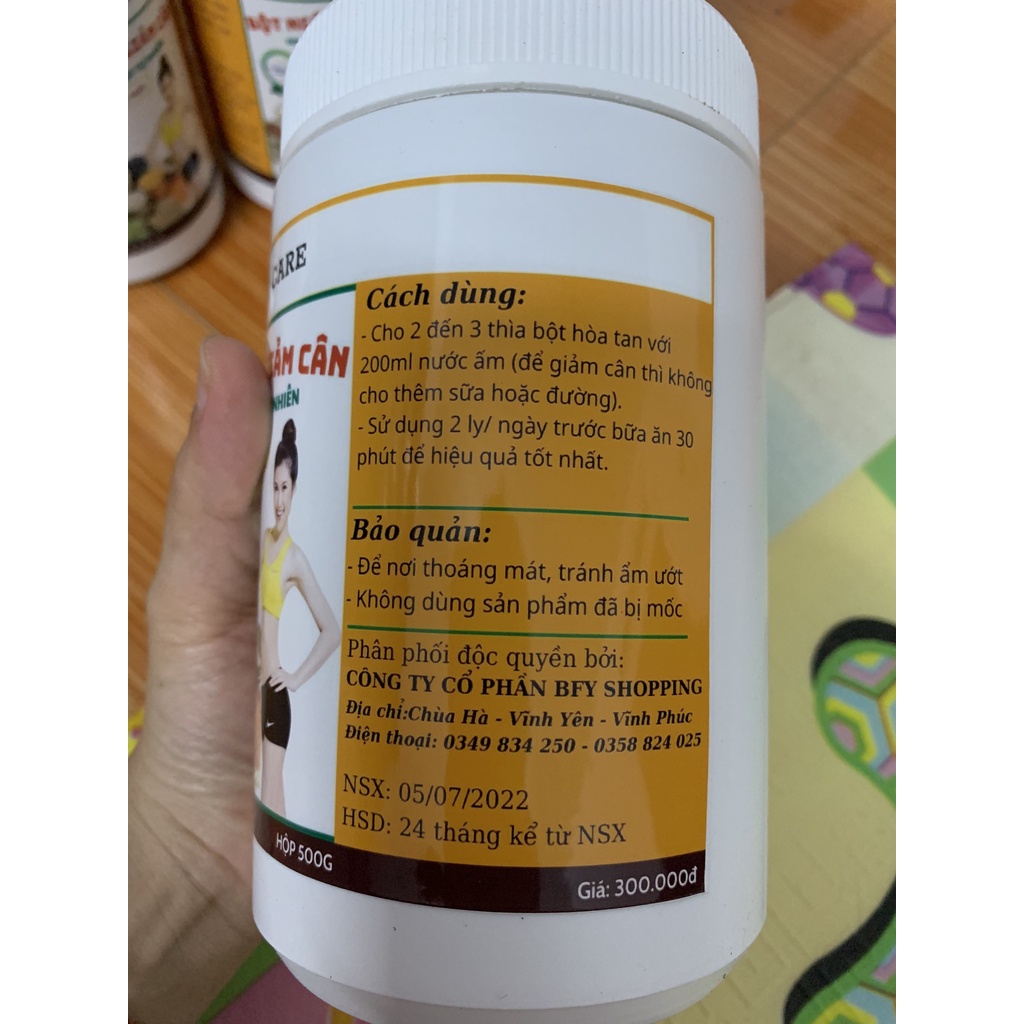 Bột ngũ cốc giảm cân HỘP 500G, ngũ cốc ăn kiêng 100% các loại hạt tự nhiên -BNC