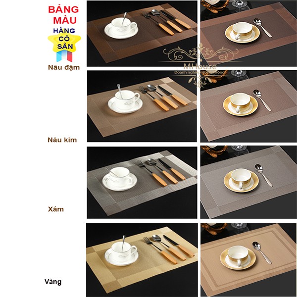 Khăn Trải Bàn,Khăn Lót Chén Dĩa,Tấm Lót Bàn Ăn Caro Vuông