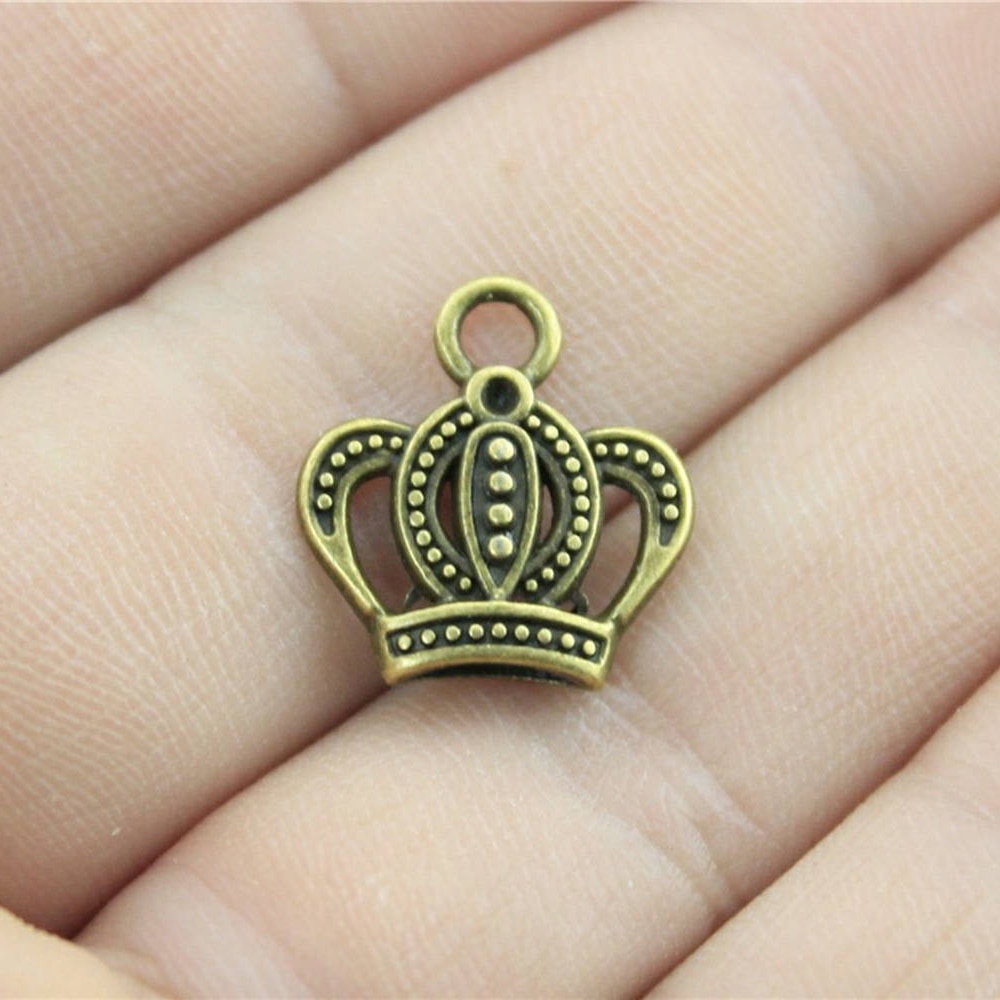 Bộ 20 Mặt Dây Chuyền Hình Vương Miện 16x15mm