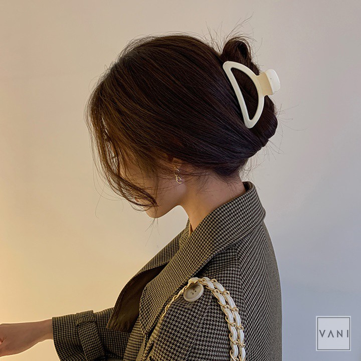 Kẹp Tóc Càng Cua Cánh Quạt Nhiều Màu Trendy Phong Cách Hàn Quốc - Vani Store