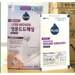 ✅ [HÀN QUỐC] Băng Gạc Vô Trùng- PLAID Young Wound Dressing, (Nhiều Size) -VT0643