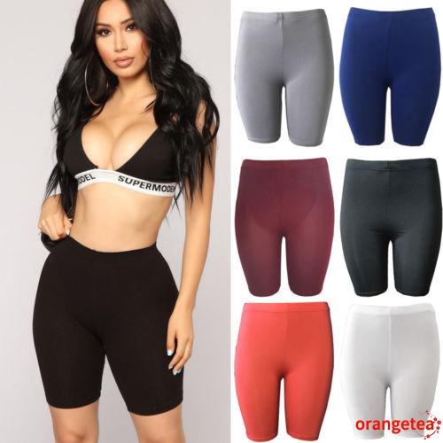 Quần Short Thể Thao Co Giãn Thoáng Khí Chống Mồ Hôi Cho Nữ