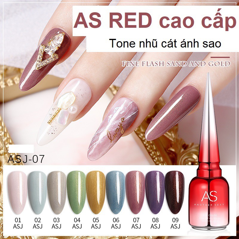 Sơn Gel AS RED | Mã ASJ | Nhũ Cát