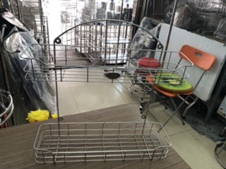 Kệ gia vị inox 2 tầng