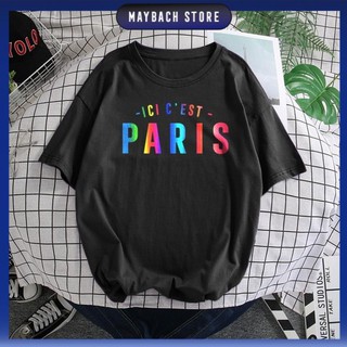 [Hot Trend] Áo Thun Tay Lỡ Unisex ICI CEST PARIS MESSI Phản Quang 7 Màu Chất Cotton Dày Mịn