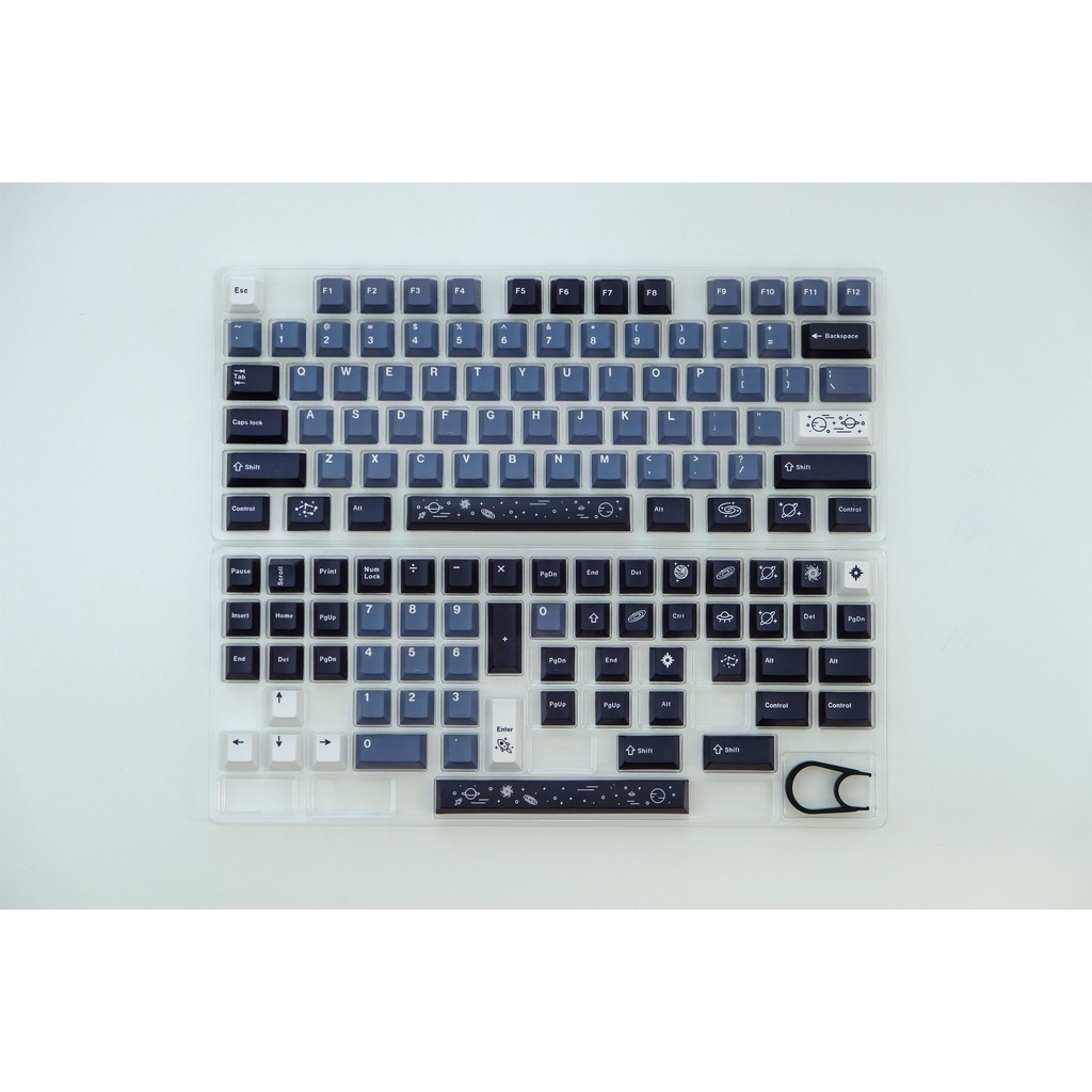 GMK Galaxy Keycaps, 130 phím PBT Keycaps Cherry Profile DYE-SUB Cá nhân hóa GMK Keycaps cho bàn phím cơ