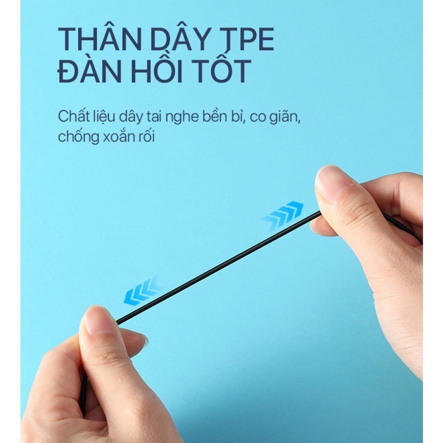 Tai nghe có dây ROBOT RE20 - có MIC ĐÀM THOẠI