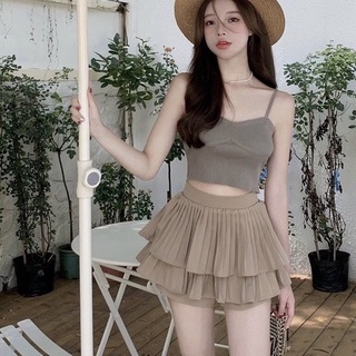 Chân Váy Ngắn 2 Tầng Siêu Xinh Hàng QC Loại 1, Chân Váy Xòe Ngắn Chất Sợi Tuyểt Mưa 3 Màu Cao Cấp Nhất Mà Giá Siêu Rẻ