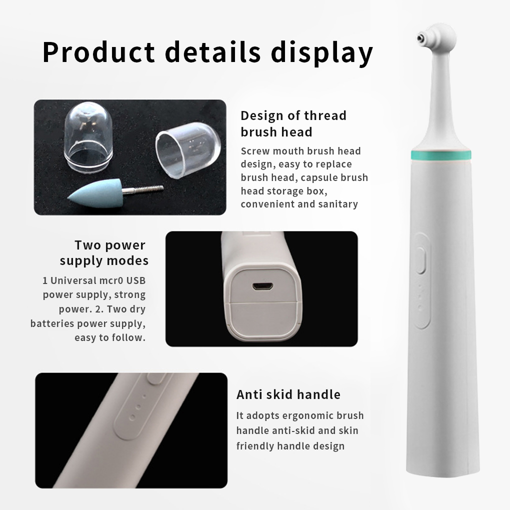 [Hàng mới về] Set máy đánh bóng răng làm trắng loại bỏ mảng bám hiệu quả