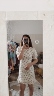 Đầm Chấm Bi- Ảnh Thật Shop Chụp