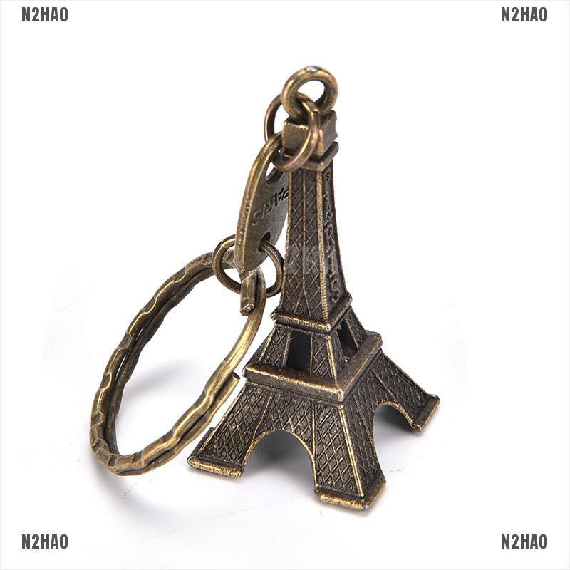 Móc khóa hình tháp Eiffel mini phong cách retro xinh xắn