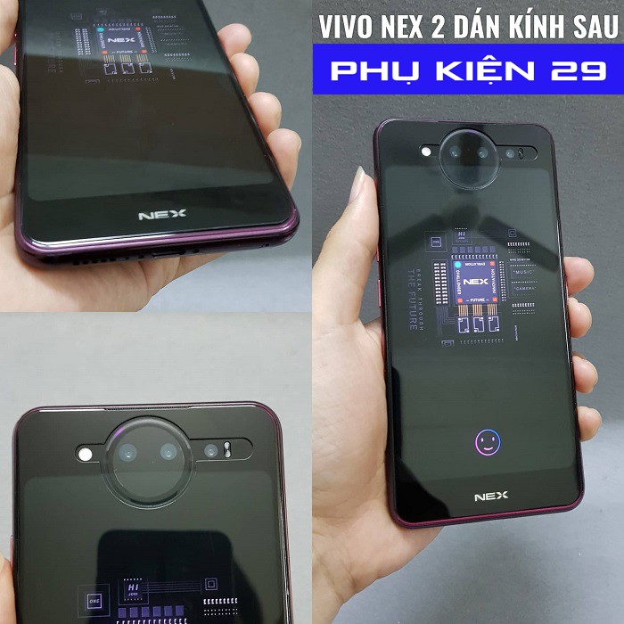 [Vivo Nex 2] Kính cường lực FULL màn FULL keo Glass Pro+ 9H mặt trước/sau