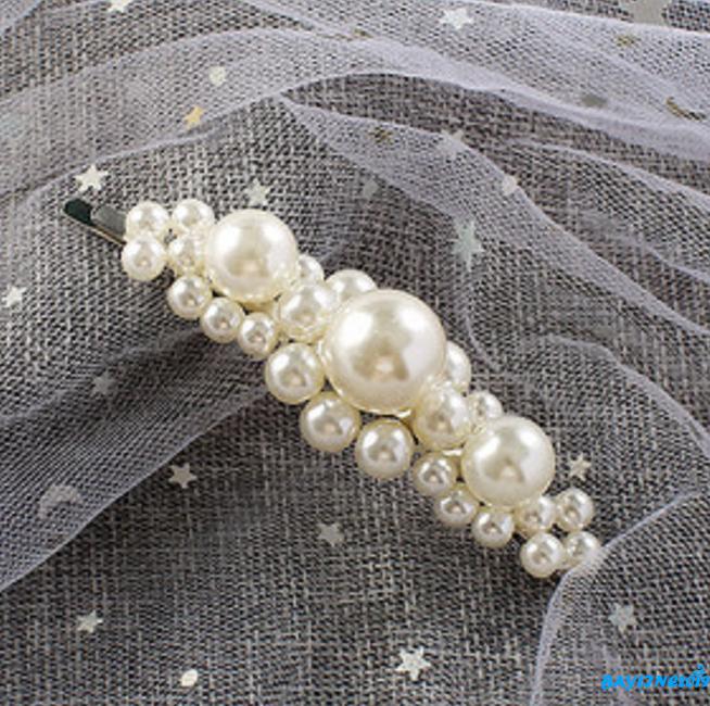 Kẹp tóc đính ngọc trai thời trang cho nữ