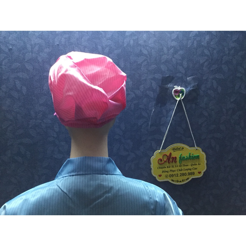 Nón Kết Phòng Sạch Bảo Hộ Lao Động Cao Cấp Màu Hồng _ Hình Chụp Thật