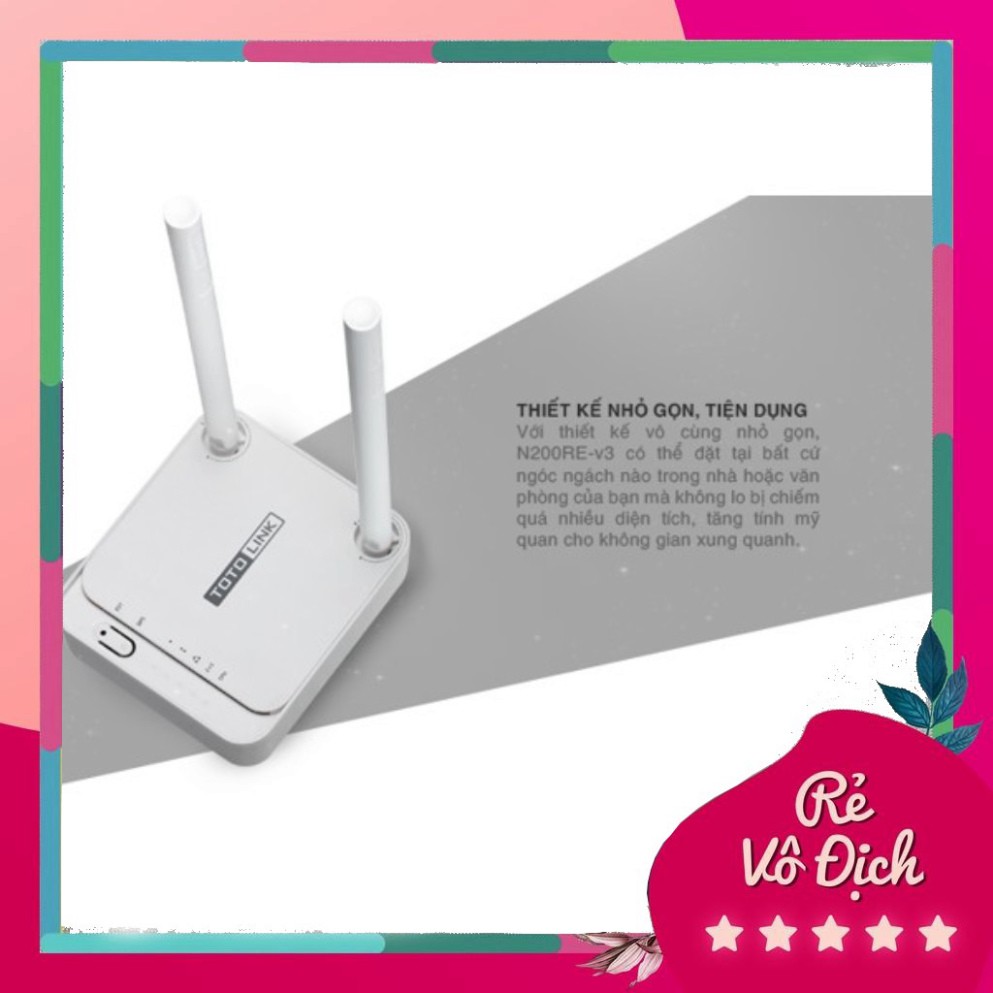 Bộ phát WiFi Totolink N200RE 2 râu - 300Mbps k8386