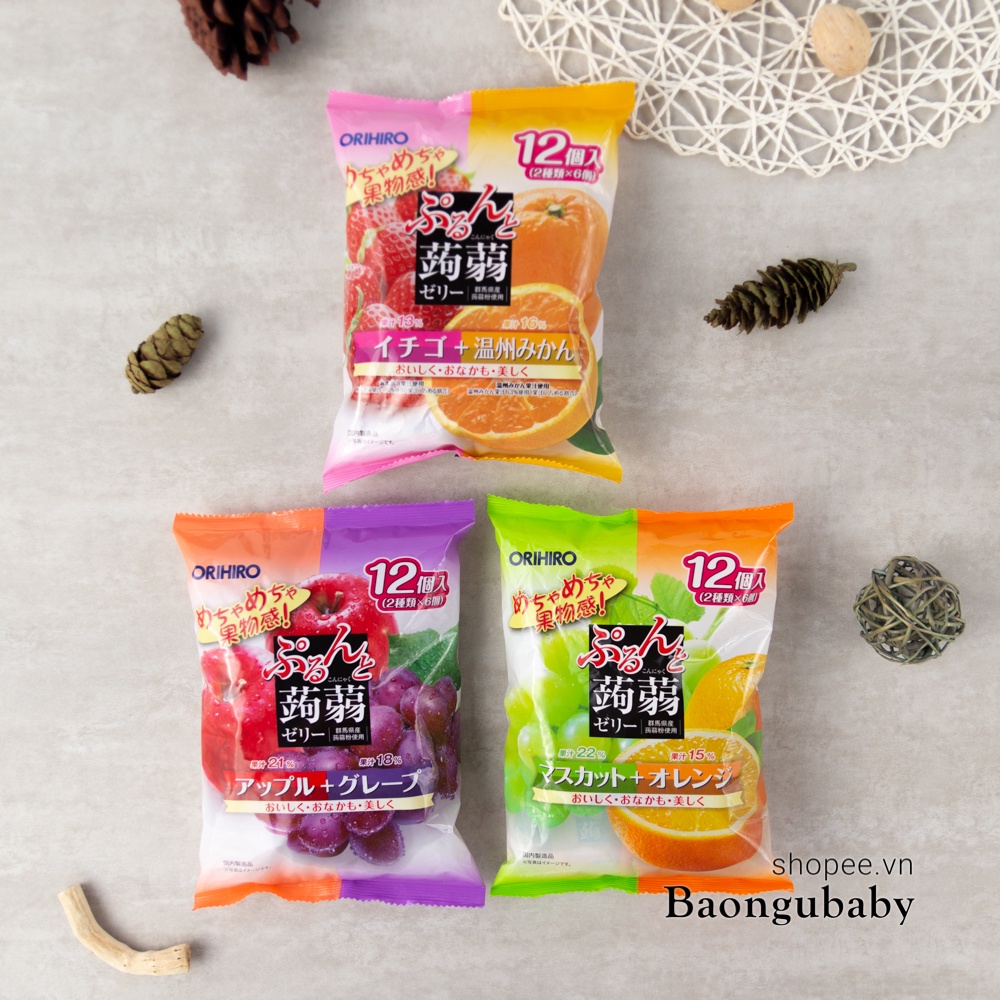 Thạch trái cây Nhật Orihiro cho bé ăn dặm