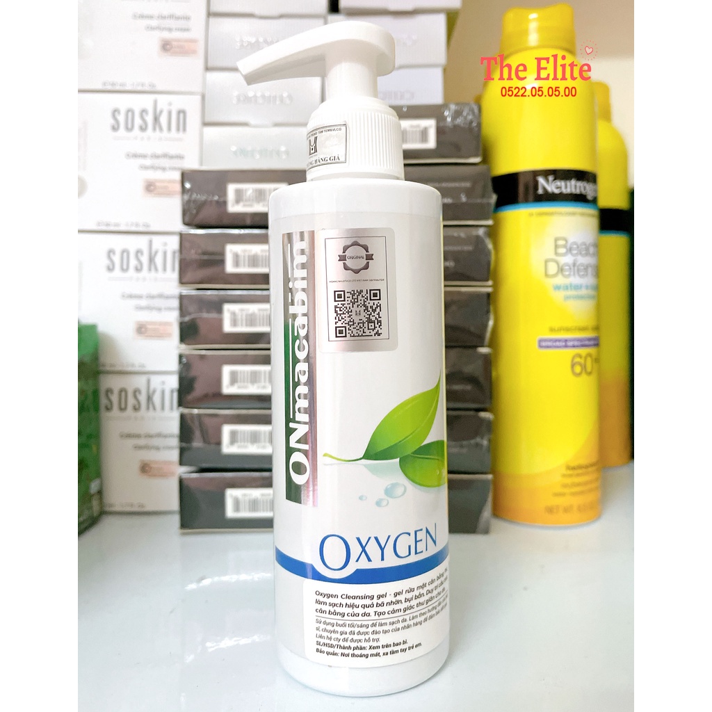 Sữa rửa mặt tươi mát Onmacabim Oxygen Cleansing Gel