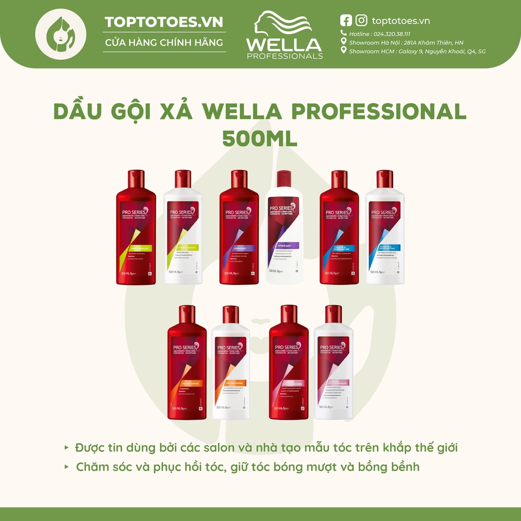 Gội xả Wella Professional chăm sóc tóc chuyên sâu chuẩn salon