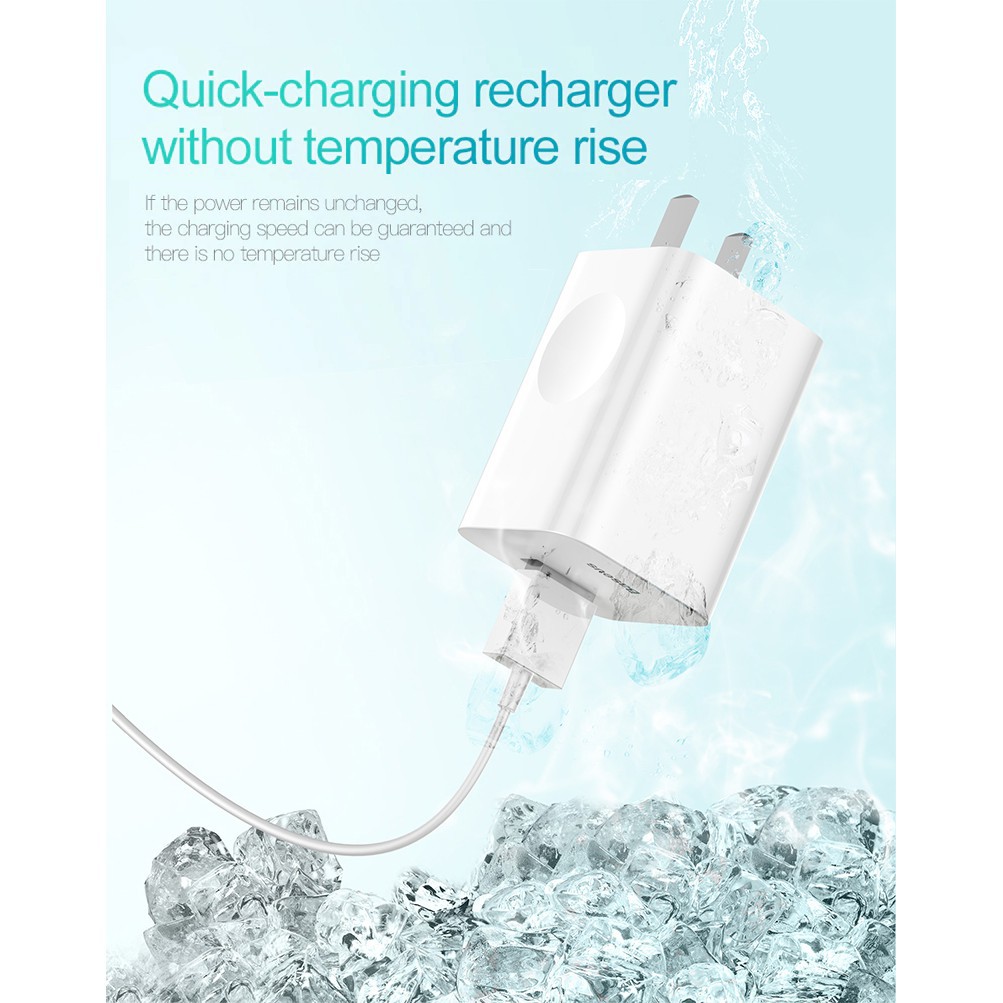 Củ sạc nhanh Baseus Travel Quick Charge 3.0 24W sạc 50% trong 30 phút cho Samsung , Xiaomi, Huawei