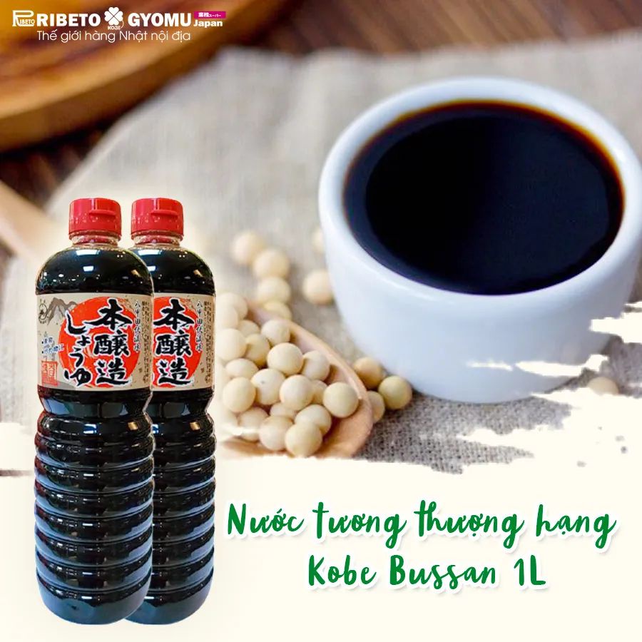 Nước tương thượng hạng Kobe Bussan 1L - Hàng Nhật nội địa